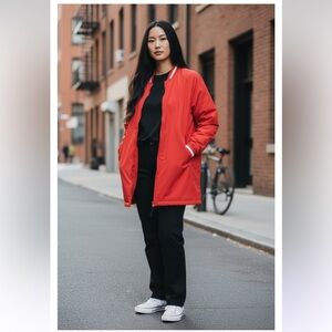 Nike Women’s Athletic Insulated Windbreaker Dugout Stock Bench Jacket NWT